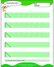 okul öncesi çizgi çalışma sayfaları